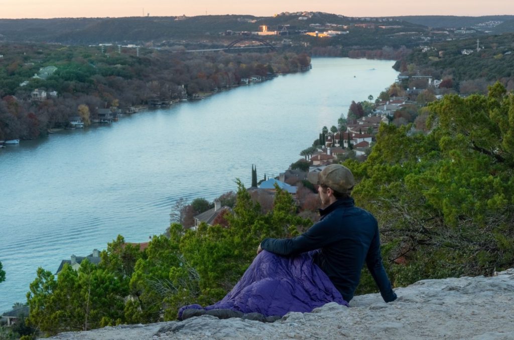 view from Mount Bonnell Austin, TX